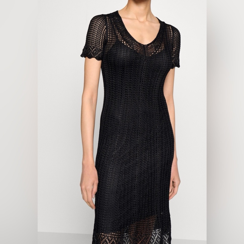 Ralph Lauren Black Crochet Dress